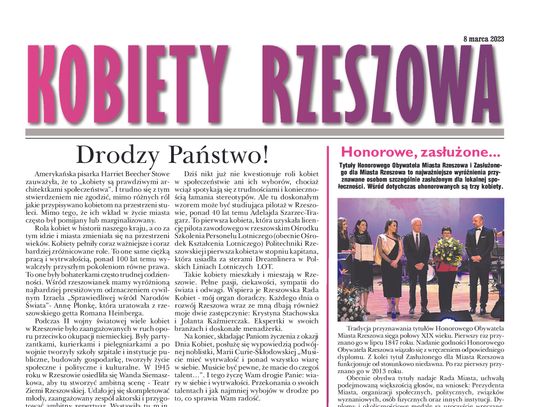 Kobiety Rzeszowa - gazeta okolicznościowa