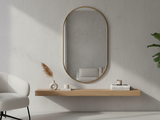 Półowalne Lustro: Idealny Wybór do Twojego Wnętrza