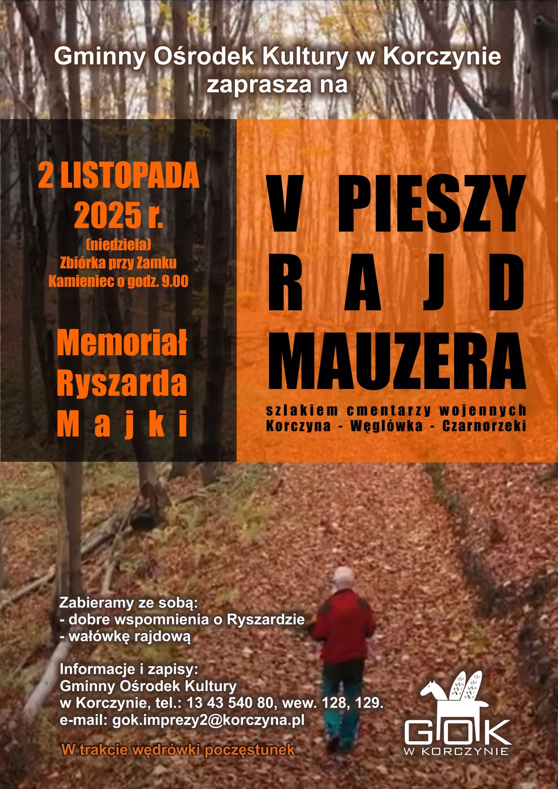 2.11.2025 - rajd szlakiem cmentarzy wojennych: Korczyna, Węglówka, Czarnorzeki