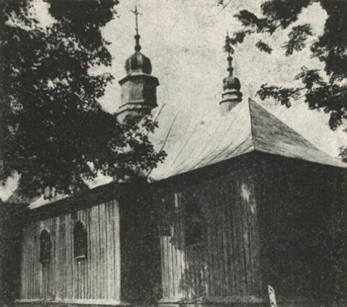 Nieistniejąca już cerkiew greckokatolicka św. Michala Archanioła w Cisnej.