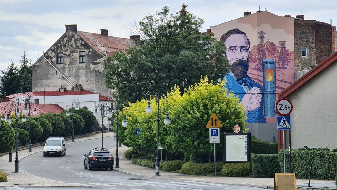 W Krośnie powstał mural poświęcony Ignacemu Łukasiewiczowi
