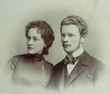 Bolesław Zieliński z pierwszą żoną Zofią Bilikowską w pierwszych latach XX wieku. Fot. arch Zofii Kusztal.